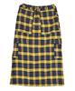 Catharsis Check Belted Elastic Long Skirt Yellow One Size
