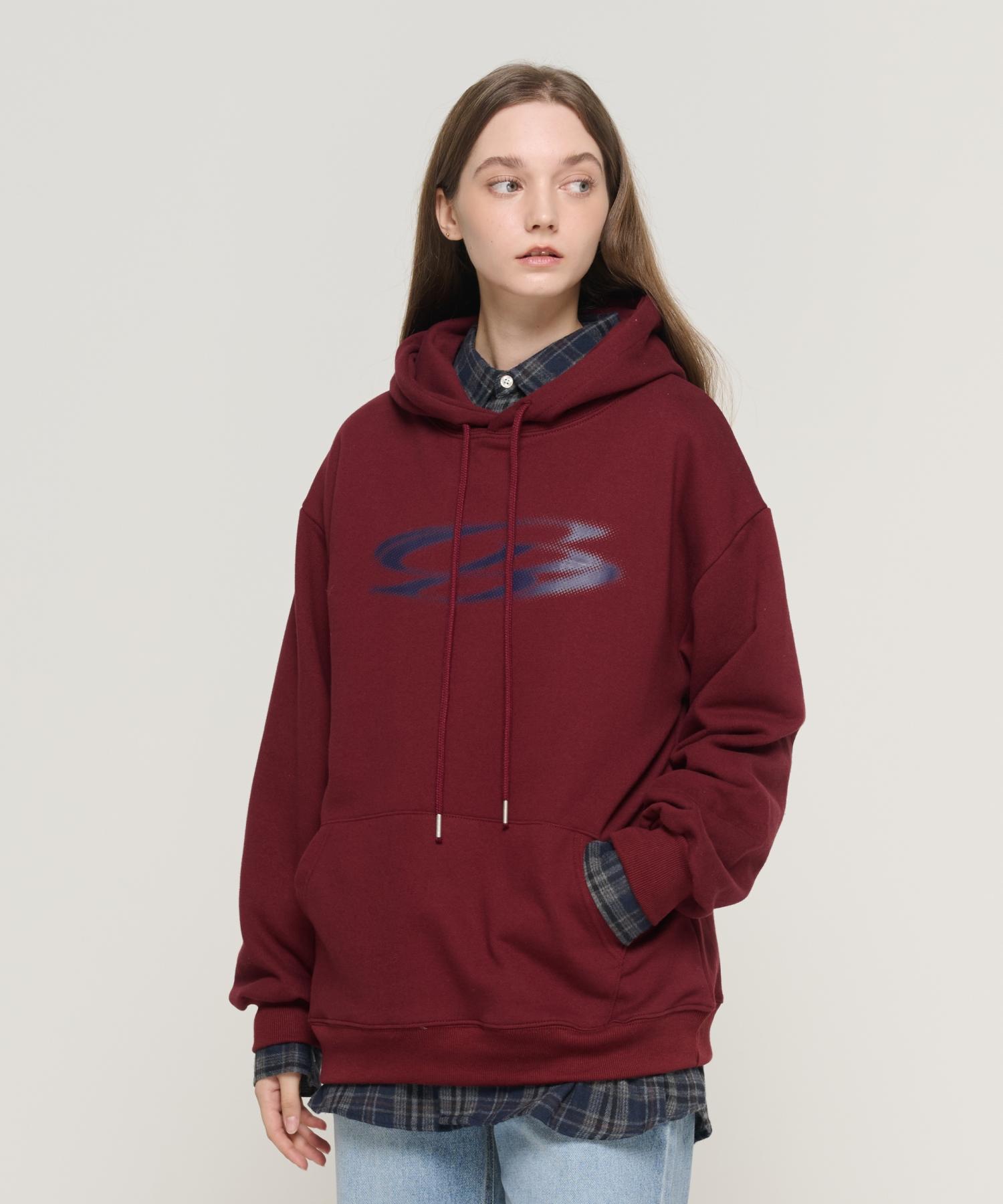 Cargo Bros For Woman Vintage Circle Hoodie (Wine) S