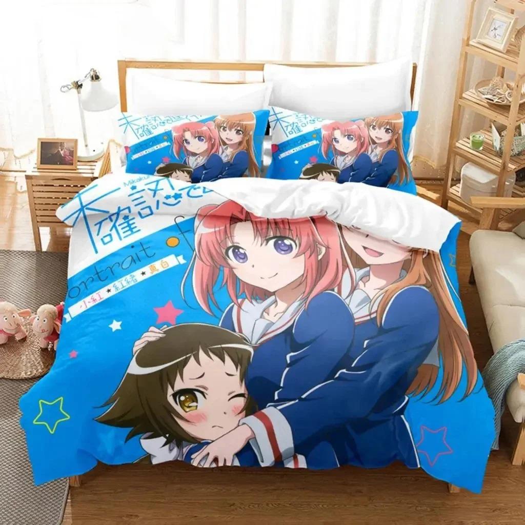 Anime Verlobt mit dem Unbekannten Bettwäsche-Set für Jungen und Mädchen, Twin Queen Size, Bettbezug, Kissenbezug, Bett, Kinder, Erwachsene, anpassbar