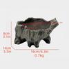 Artificial Driftwood Succulents Planter Rustics Cactus Flower Pots for Small Plant Flower Arrange Tree Stumps Sculpture