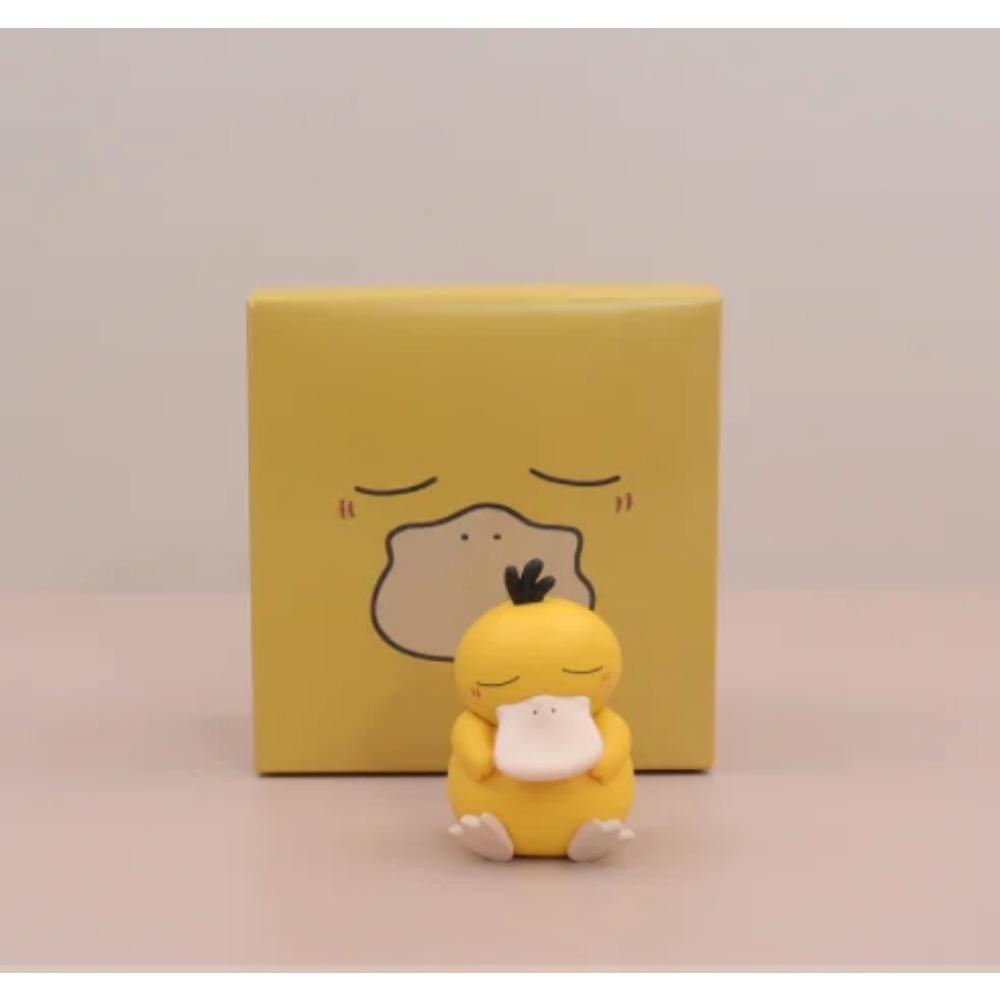 Kawaii Anime Pokemon Snorlax Psyduck Action Figure Cute Model Car Ornaments Gifts Home Portable Ornaments Decoration Toys Gifts