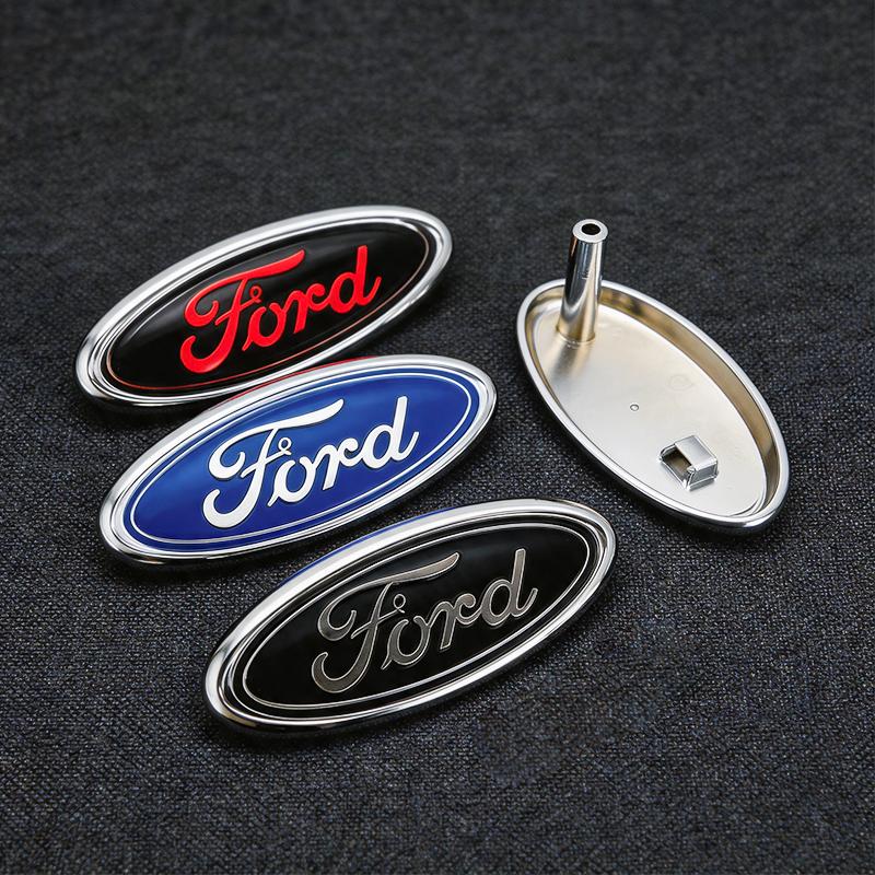 14.5x6.5cm ABS Spring Replacement Emblem Badge For Ford Mondeo Focus Fusion MK2 MK4 F150 F250 Auto Exterior Tuning Accessories