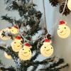 LED Christmas Decorative Light String With Santa Claus Snowman Figures USB Powered Tree Home Party Holiday Decoration