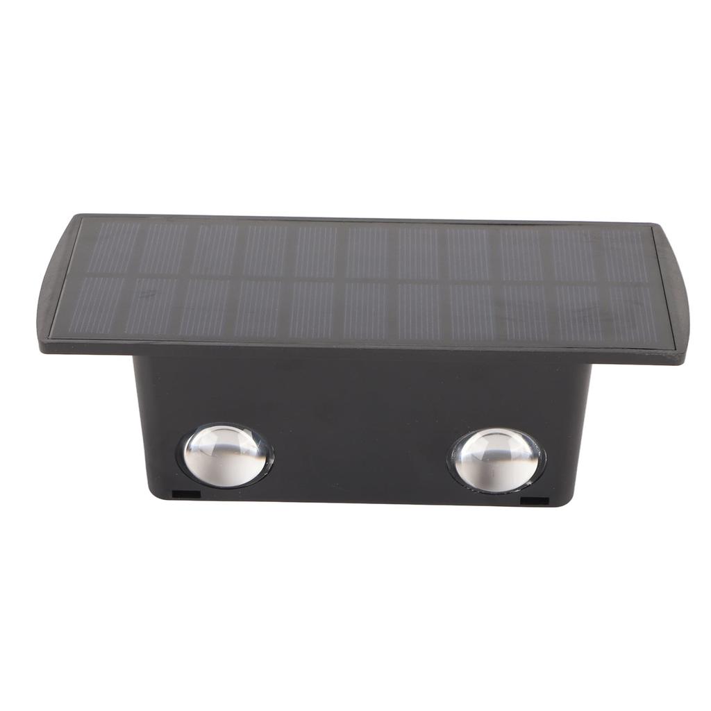 Solar Lights Outdoor IP67 Waterproof 4 LED Solar Fence Lights Up Down Solar Wall Light for Outside
