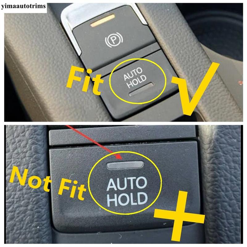 Electronic Handbrake Parking Switch Auto P Button Sequin Cover Trim Accessories For VW Volkswagen Passat B8 / Arteon 2016 - 2024