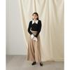 JILL by JILL STUART Marron Erica Thread Rib Knit Gray Women's Sweater,