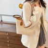 Weaving Fashionable Korean Style Splicing Handbag Spring New Fashion Casual One Shoulder Armpit Bag Tote Bag for Women