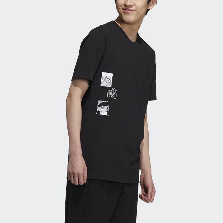 Adidas Originals X Pixar Graphic Print Short Sleeve T-Shirt Unisex Tops Black HD9087