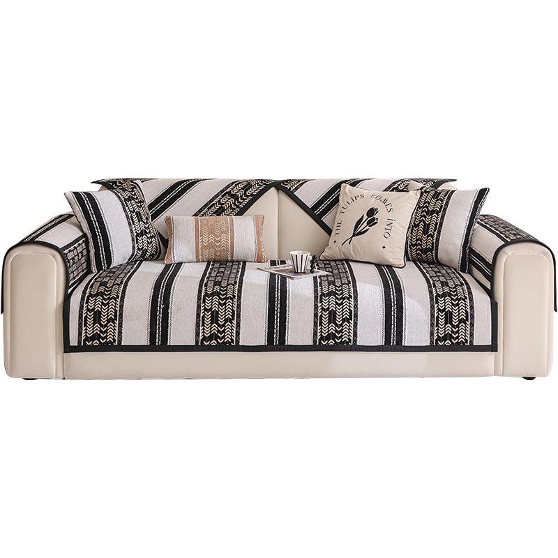 New Sofa Cushion Four-Season Universal Non-Slip Seat Cushion Light Luxury Cream Style High-End Sofa Cover Cloth Towel