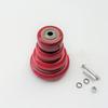 Medium Jujube Red Double Bearing PVC Rubber Swivel Caster Wheel