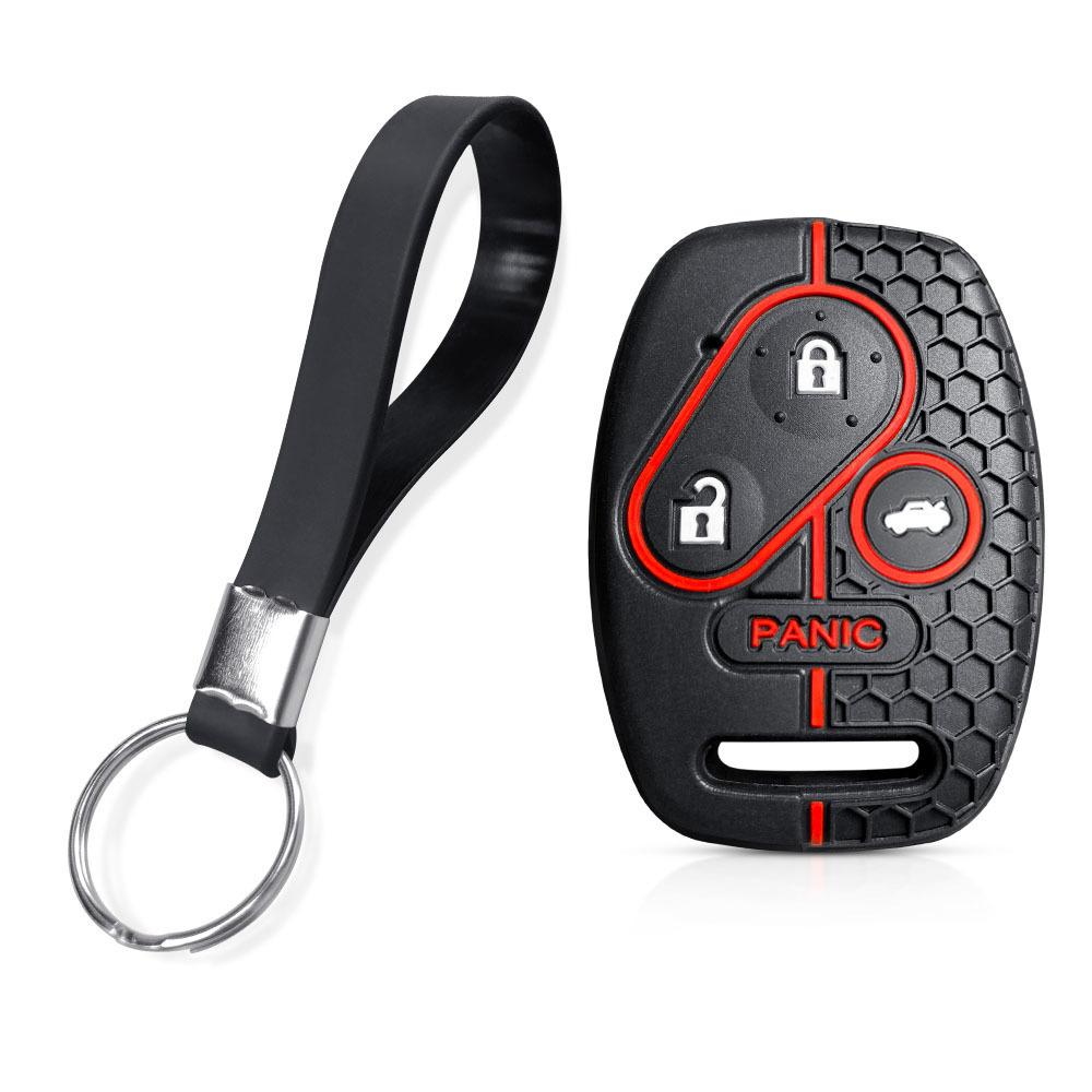 For Honda CRV SRV FRV Fit Civic Accord Jazz For Acura CSX Silicone Key Case Fob Accessories Holder Key Cover Shell