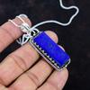 Lapis Lazuli Real Gemstone Pendant 925 Sterling Silver Pendant Handmade Jewelry