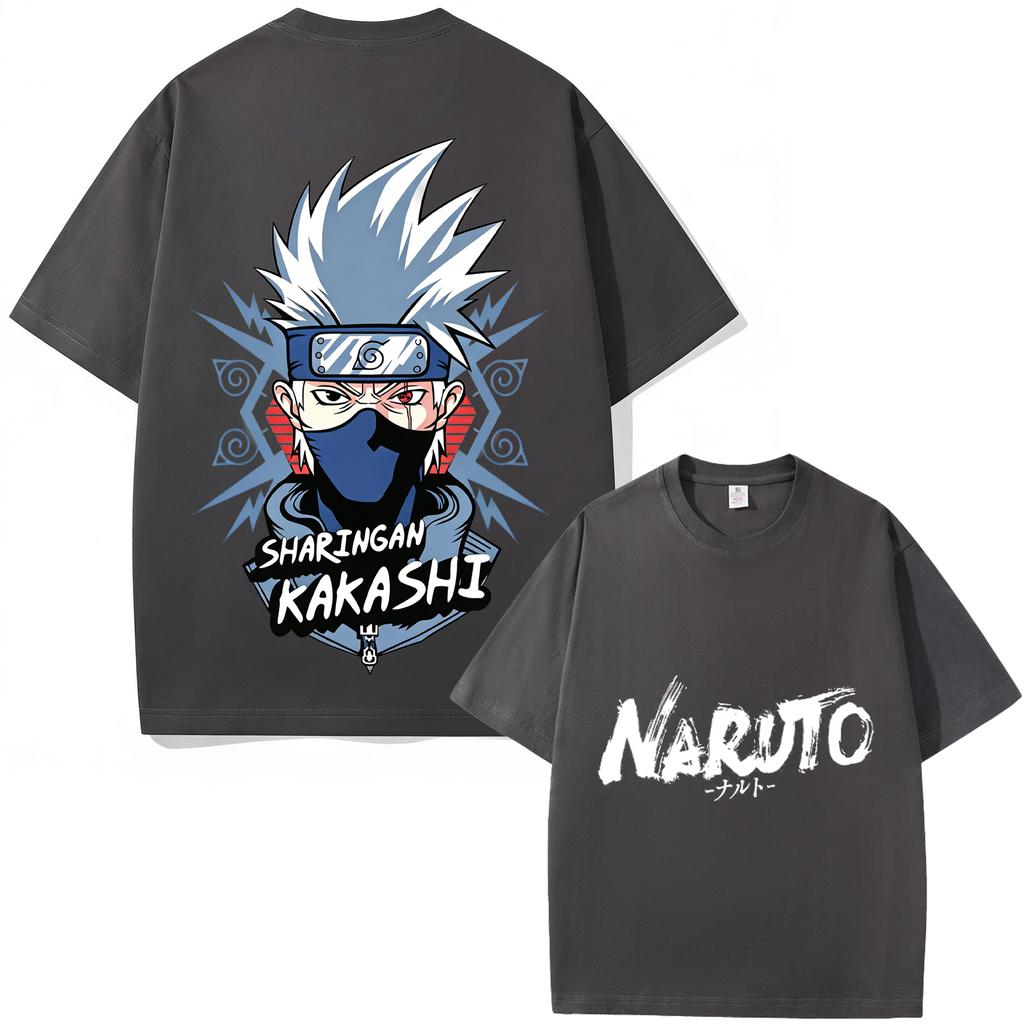 2026 New Summer Arrival Naruto Shippuden Kakashi Hatake Printed Pure Cotton Tshirt Unisex Casual Loosefit And Stylish