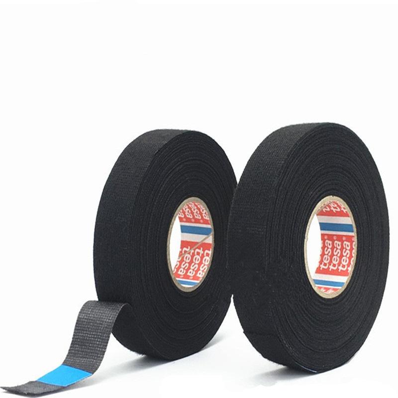 1/3Pcs 32/25/19MM Heat-resistant Adhesive Cloth Fabric Tape for Automotive Cable Tape Harness Wiring Loom Electrical Heat TapePinstriping Tape 3