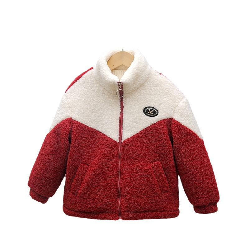 Girls' Fleece-Lined Winter Jacket 2024: Stylish, Warm Cotton Top, Trendy Korean-Inspired Sweater