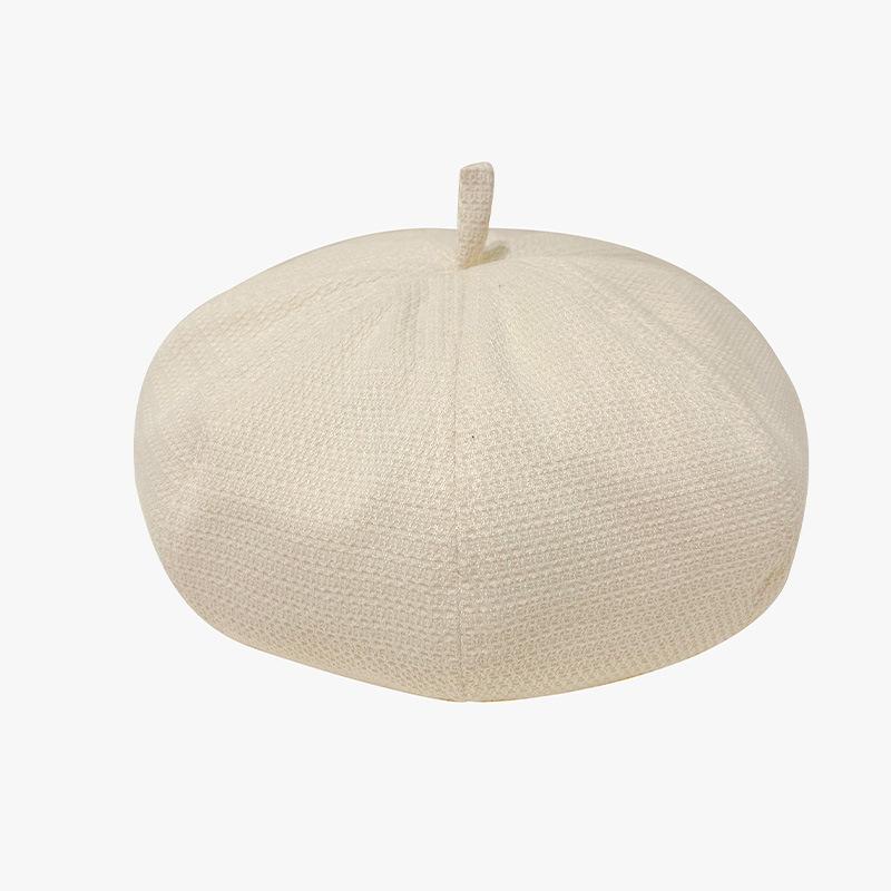 British Retro Beret Women's Spring and Autumn Knitted Literary Painter Hat Korean Version Versatile Warm Hat
