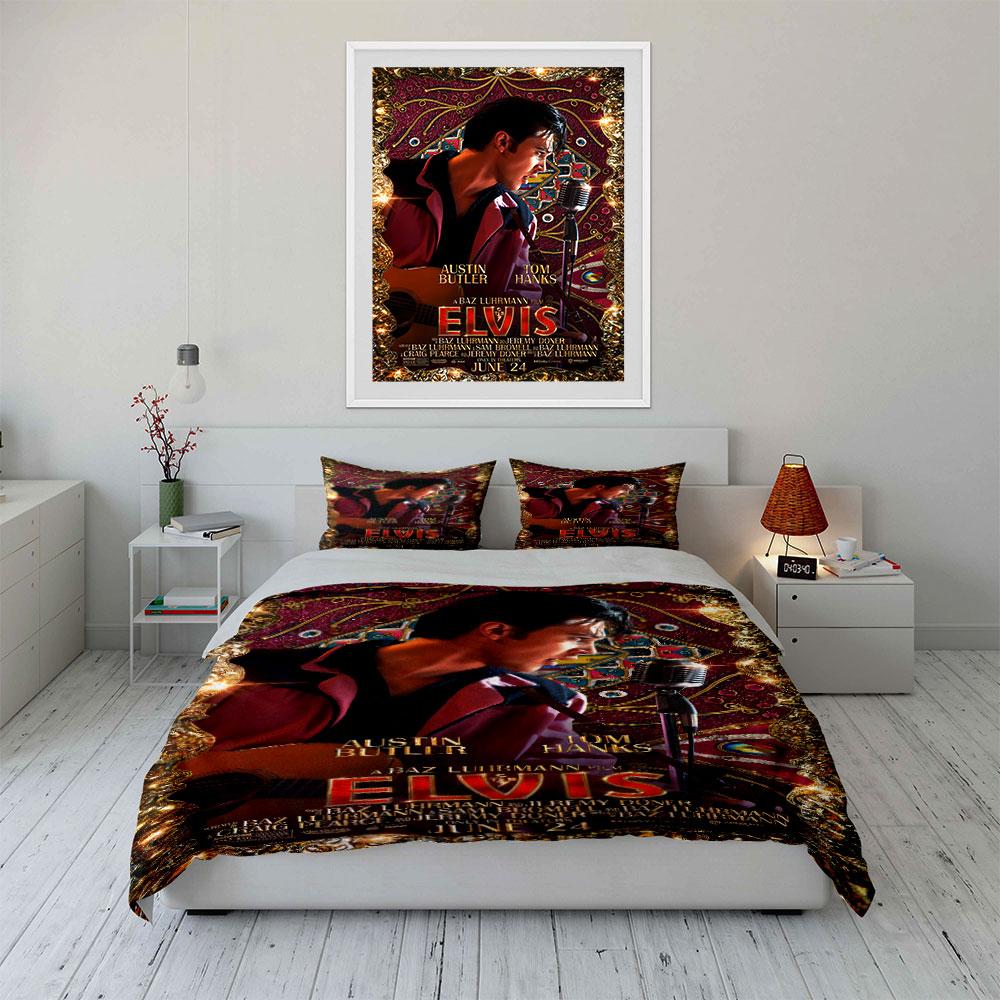 Musician portrait with microphone. Bedding sets Duvet cover sets Duvet covers Pillowcases(1*Duvet Cover 2*Pillowcases without duvet insert)
