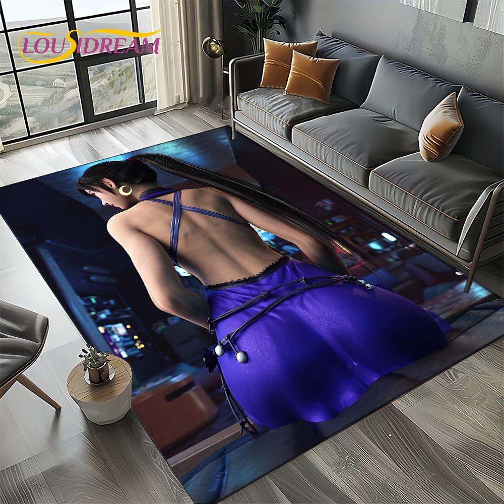 3D Sexy Krajka Krásná Dívka Dáma Kreslená Anime Postava Koberec Kobereček pro Obývací Pokoj Ložnici Domácí Dekorace Pohovky, Protiskluzová Podložka na Podlahu