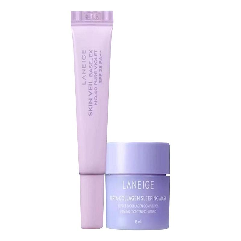 

Laneige Skin Veil Base_EX & Bouncy & Firm Sleeping Mask Travel Size Set Base 10ml+Mask 15ml