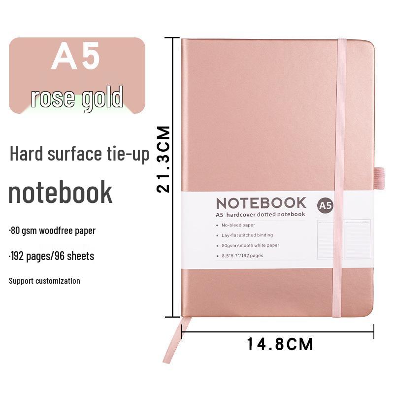 Custom A5 PU Notebook with Strap - Portable, Logo-Printable Business Journal, A6 Size Available