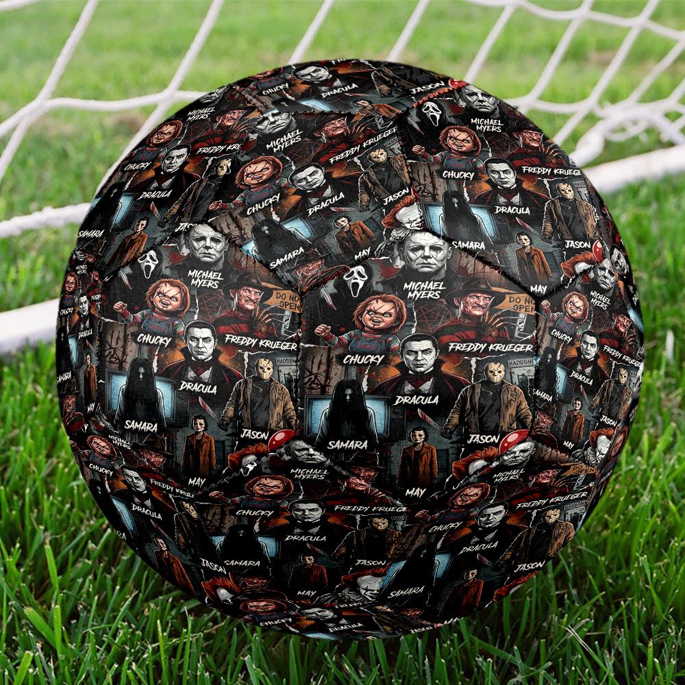 Bride of Chucky Print Size 5 Soccer Ball, Standard Match Football for Sports Game and Team Practice, Ideal Gift for Soccer Fans
