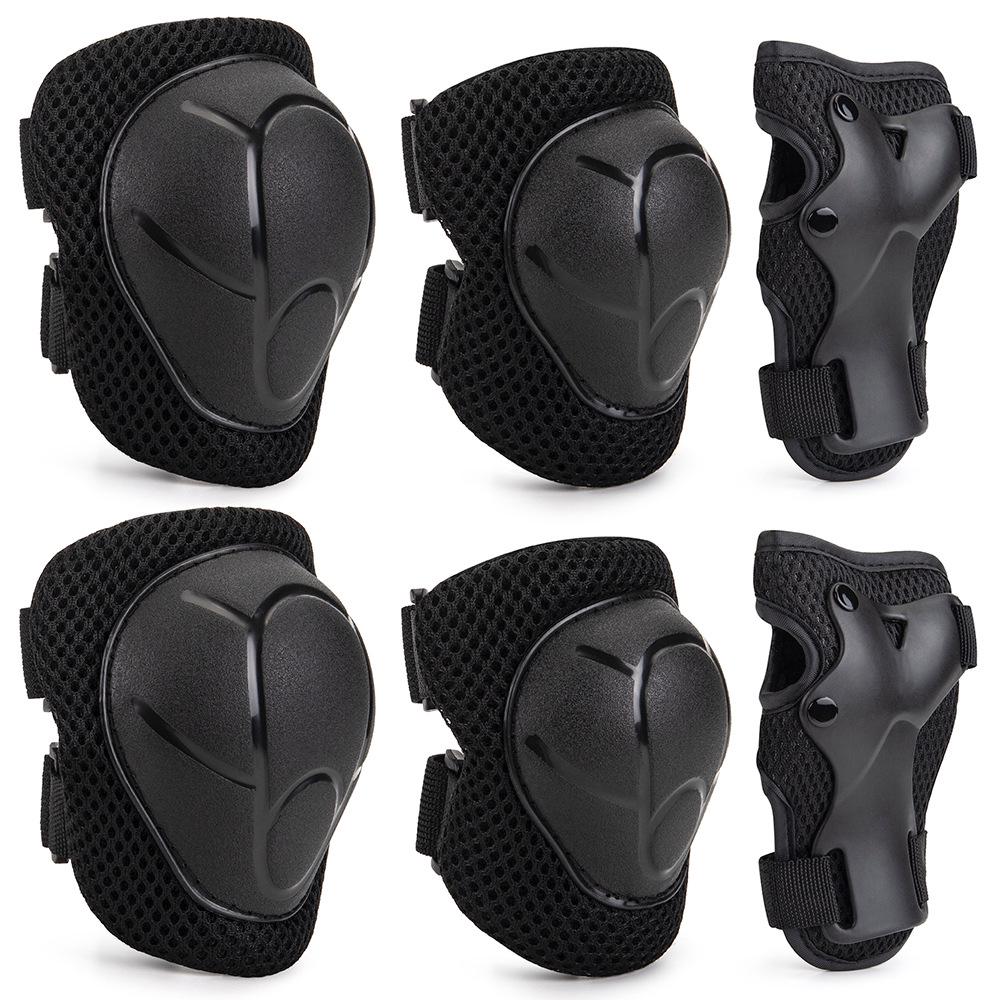Kids' 6-Piece Protective Set: Knee & Elbow Pads for Skating, Skateboarding, Biking