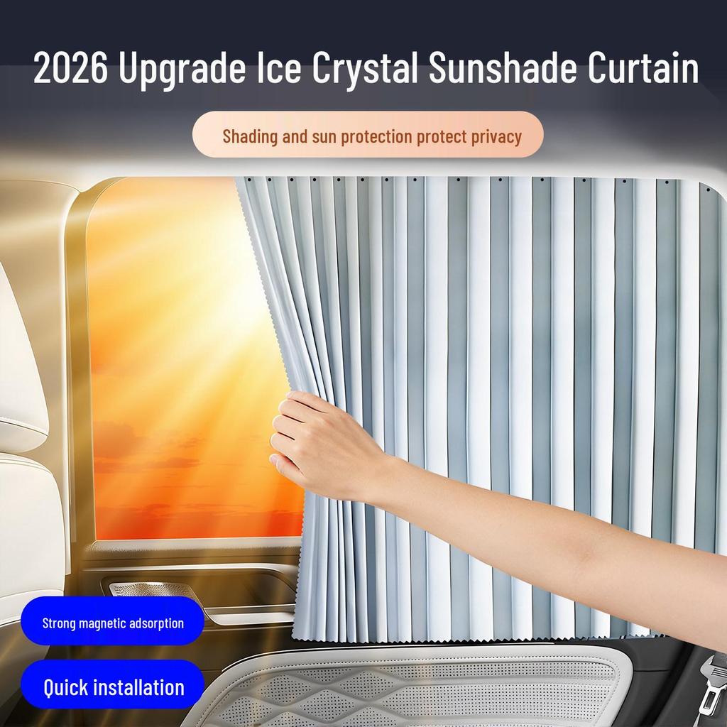 Automotive Sunshade Curtain - Sun Protection & Privacy for Car Windows and Safety Seats