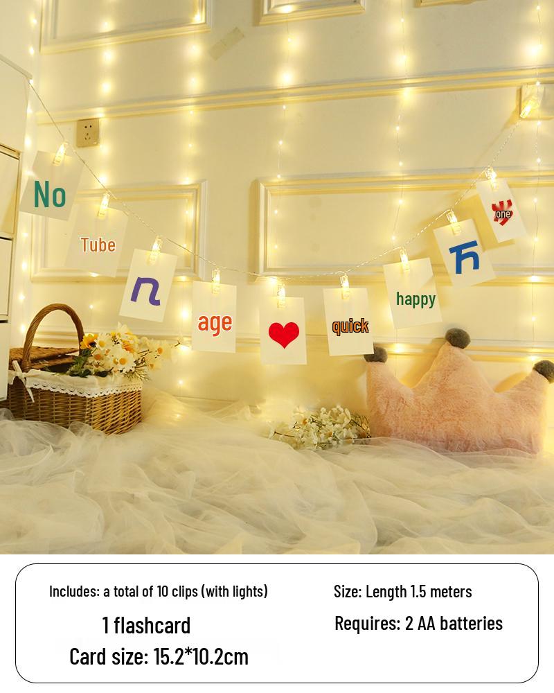 First Birthday Fairy Lights Decor: Photo Wall, Bunting, and Decorative Lights for a Happy Party