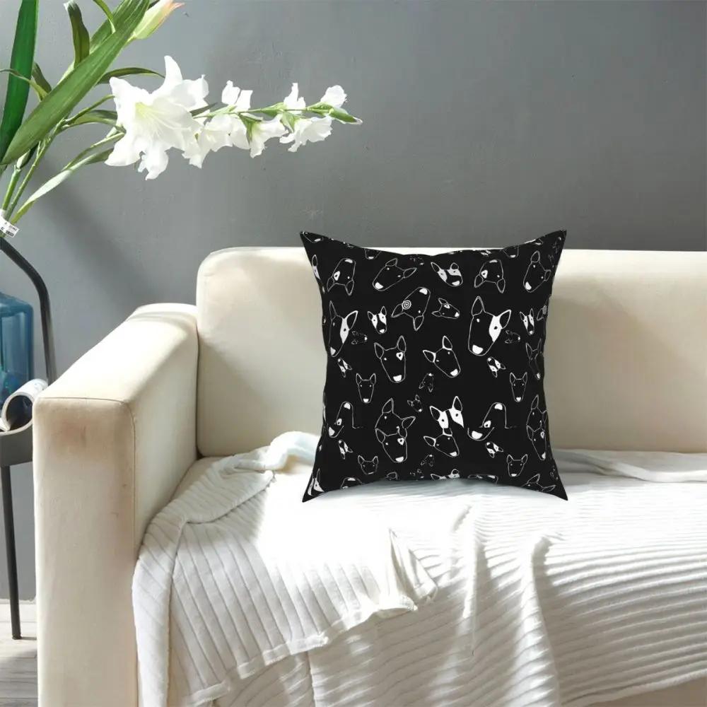 Ghost Bullies Square Pillow Case Throw Pillow Bull Terrier Dog Creative Cushion Covers