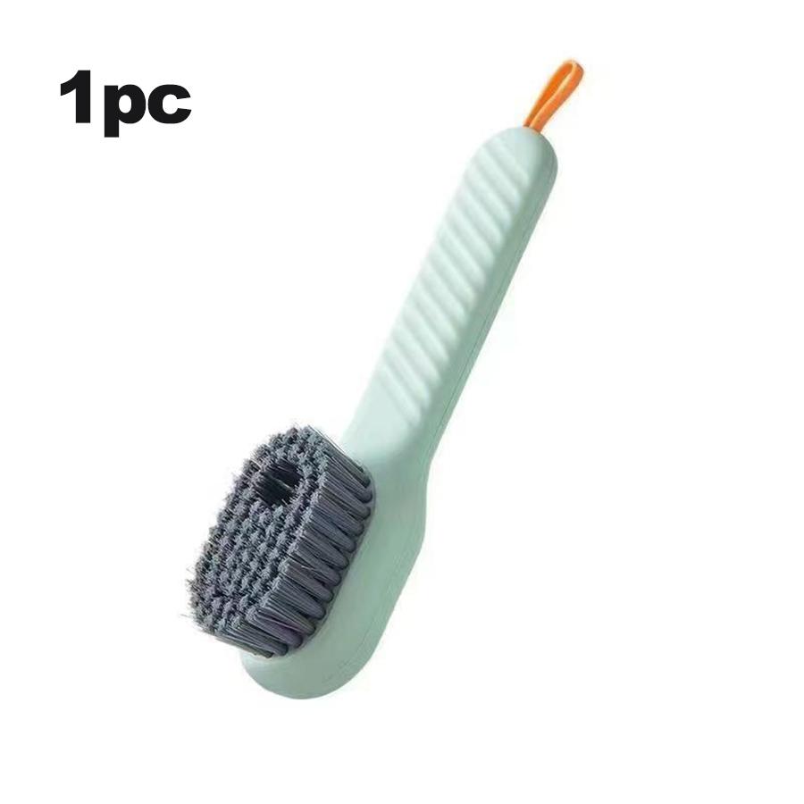 Multifunction Cleaning Shoe Brush Soft Automatic Liquid Shoe Brush Long Handle Clothes Soap Brush With Hook Clean Tool