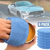 Microfiber Wax Applicator Pads, Car Wax Applicator With Finger Pocket, Buffing & Detail Polishing Foam Pads For Car Cleaning And Fine Polishing (5