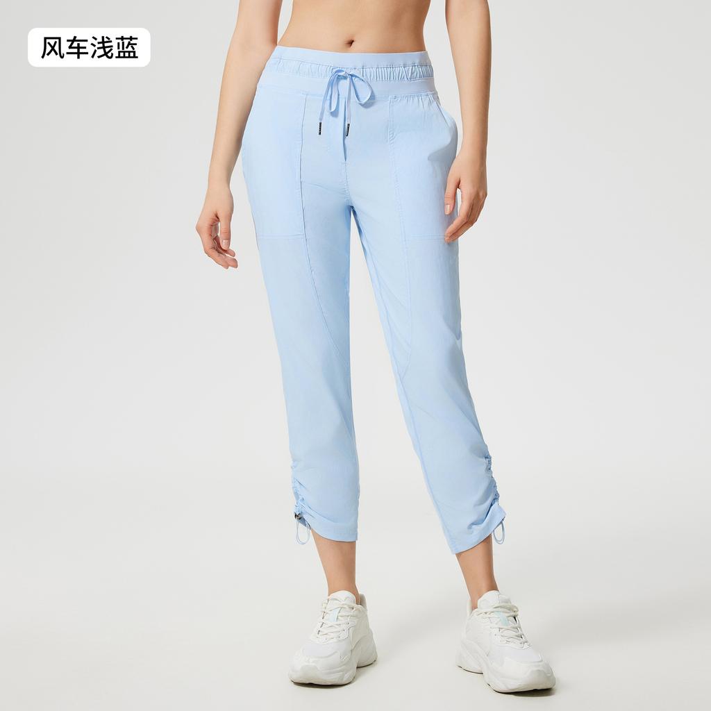 Spring and Summer Casual Sweatpants Women's Ice-feeling Quick-drying Breathable Running Fitness Pants Two Wear Leggings Straight Pants SS