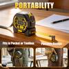 Portable 3-in-1 Digital Laser Tape Measure with 40M Laser and 60MI, HD Display, Meter Inch Foot Units for Building Design