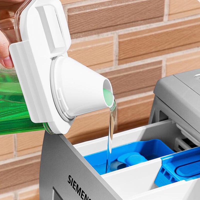 Pojemnik do przechowywania detergentu do prania z pokrywką - Plastikowe wiadro z dzióbkiem, Odporne na wilgoć i szczelne