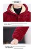 Mittellange Baumwolljacke für Damen - Herbst/Winter Oberbekleidung, Lockere Passform, Kälteschutz, Hauskleidung, Überwurf, Warmhalten