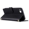 For iPhone 6/6s/7/8/SE (2020)/SE (2022) Case PU Leather Wallet Cover with 2 Straps