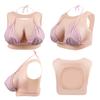 Backless Silicone Liquid Silicone Round Easy to Put On and Take Perfect for and Summer Natural Sexy Fake Artificial Fair Skin [KUMIHO] Breasts,