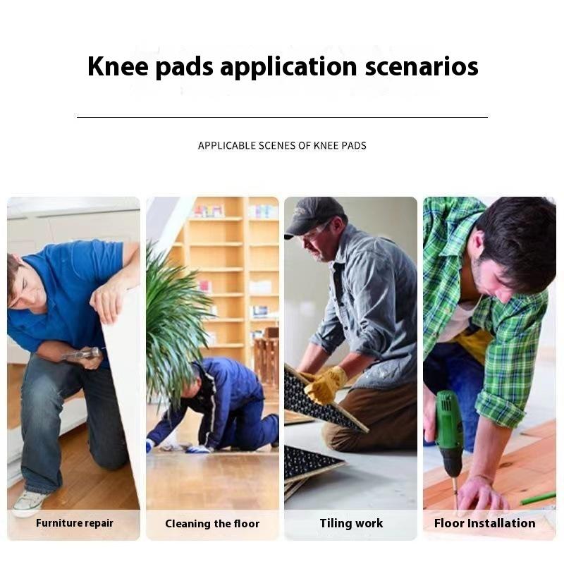 1Pair Knee Protection Pad Tile Mud Workers Knee Paste Floor Brick Artifacts Moisture Thickening Brick Garden Manual Work Tools