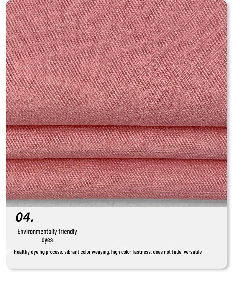 Thickened Le Lisi Twill Polyester-Spandex Suit Jacket and Hanfu Dress Set, 250g Fine Twill Fabric