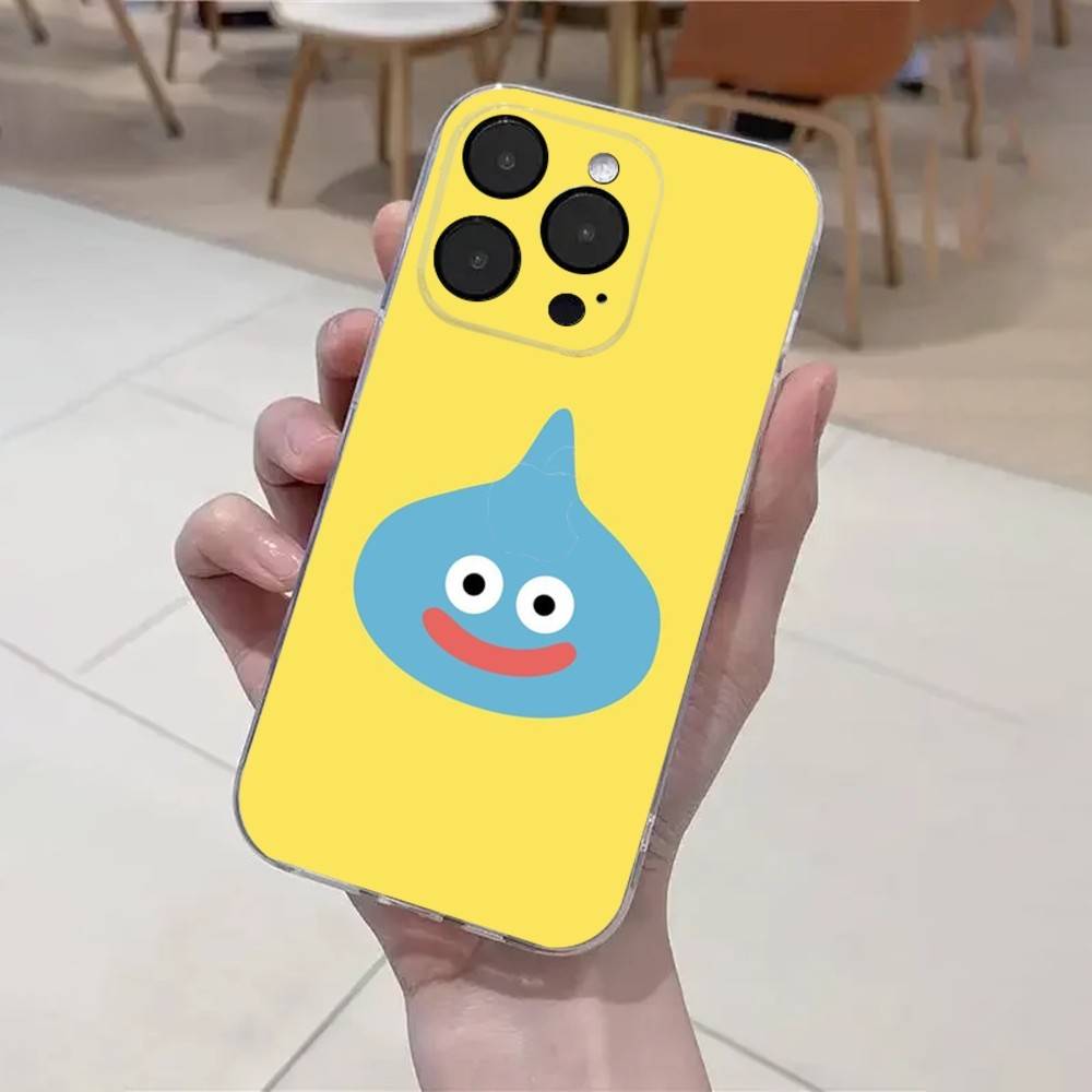 D-Dragon Quest Slime Phone Case For iPhone 16,15,14,13,12,11 Plus,Pro,Max,XR,XS,X,7,8 Plus,SE,Mini Transparent Soft Cover