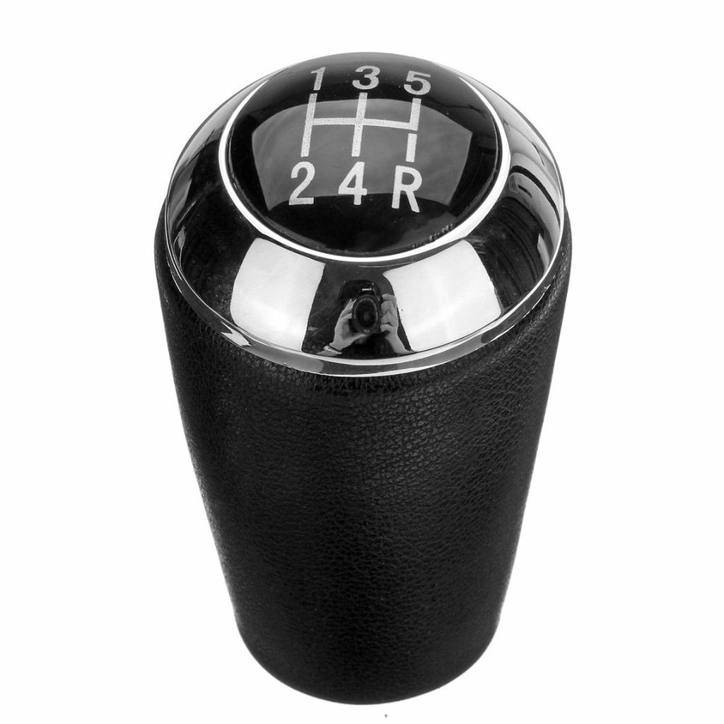 5 Speed PU Leather Car Shift Gear Knob Shifter Black Head Stick for Mazda 3 5 6