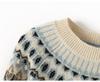 Elegant Fair Isle Jacquard Cashmere Sweater - Autumn/Winter 2026, Half-Neck, Loose & Slimming Design