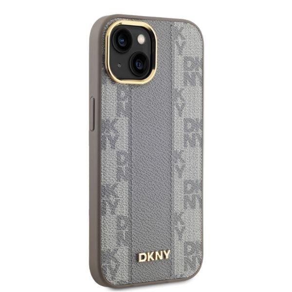 Dkny Dkhmp14Spcpvsle Iphone 146.1 Beżowy/Beige Hardcase Leather Checkered Mono Pattern Magsafe