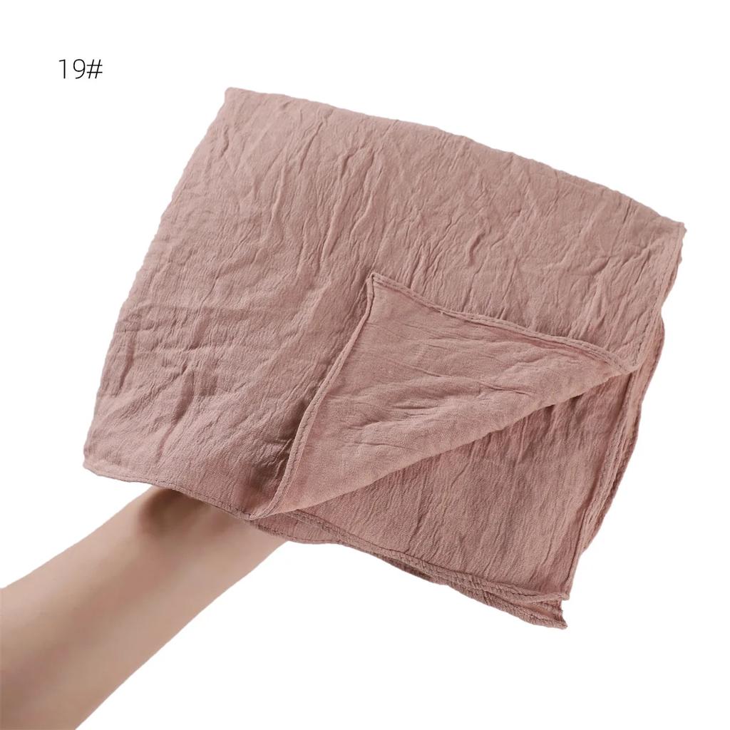 Women Premium Jersey Headbands Solid Clinket Hijab Scarfs Lady Muslim Hijab Head Wrap Scarves Fashion Long Scarf Shawls