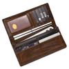 Genuine Leather Long Bifold Wallet for Men Classic Clutch Wallet with Phone Pocket Multi Card Slots Large Capacity Men Purse for Daily Use