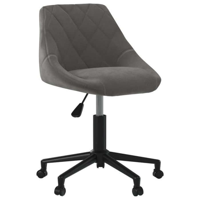 VidaXL Chaise Pivotante de Salle à Manger Chaise à Dîner Siège de Cuisine Chaise de Repas Hauteur Réglable Maison Intérieur 3089033