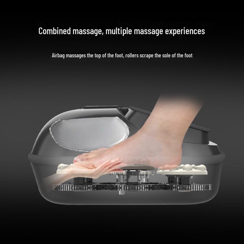Air Pressure Heated Foot Massager with Kneading and Compression