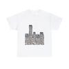 Tower of Power Graphic Print Black and White Crew Neck Unisex Heavy Cotton T-Shirt