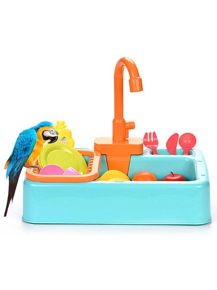 Water Basin, Pet Cage, Pet Feed Bowl, Bird Accessories, Shower, Bathroom, Toys
