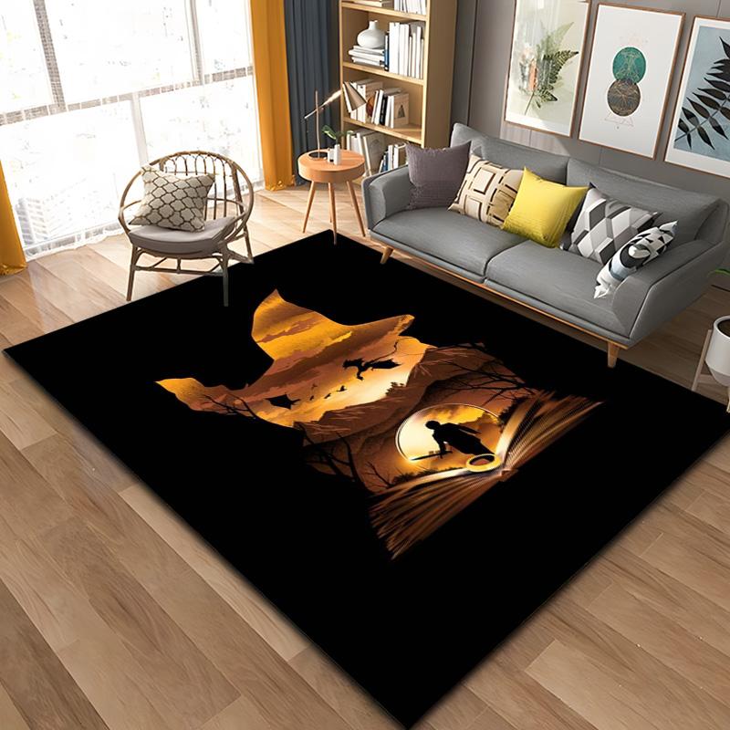 

15 Size L-Lord of The Rings Printed Carpet Yoga Mat Room Decor Carpets for Living Room Non -slip Carpet Area Rug Birthday Gift 40x60cm